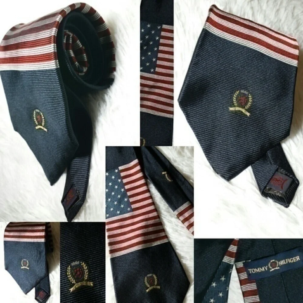 Tommy Hilfiger USA Men's Italian Silk Neck Tie